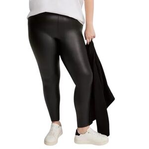 Torrid Faux Leather Leggings Size 2X 18-20 Black Full-Length
